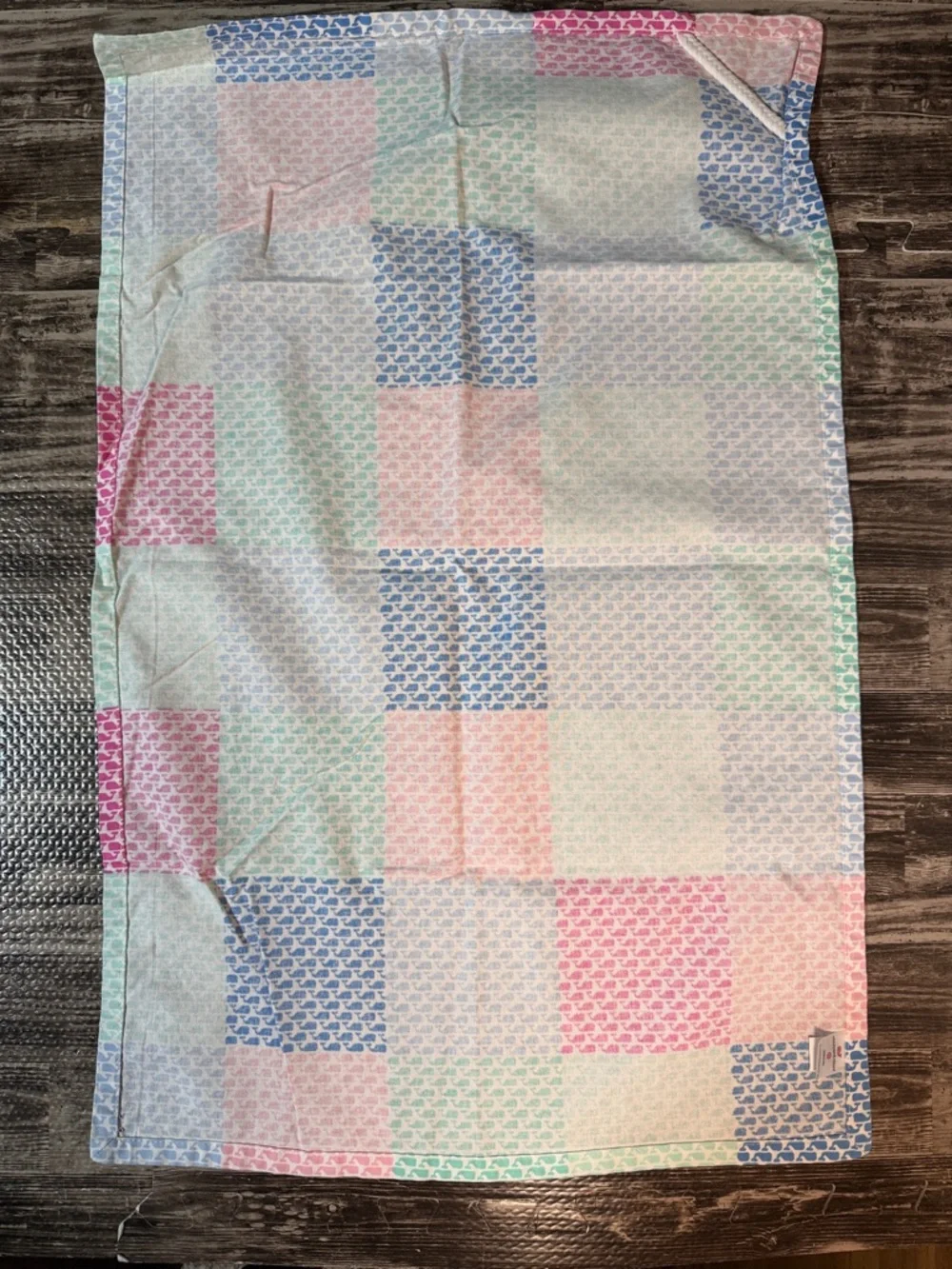 Vineyard Vines Blue Tropical Boat & Palm Print Kitchen Towel Set
